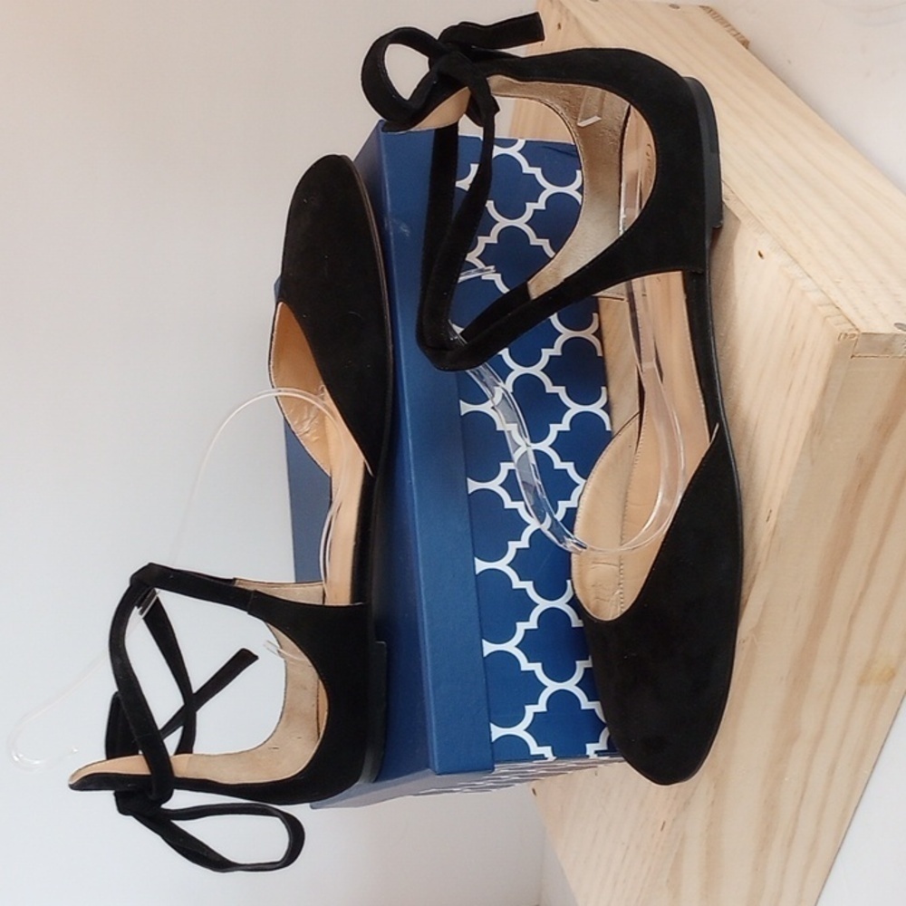 Gianvito Rossi Milano black suede flats all leather